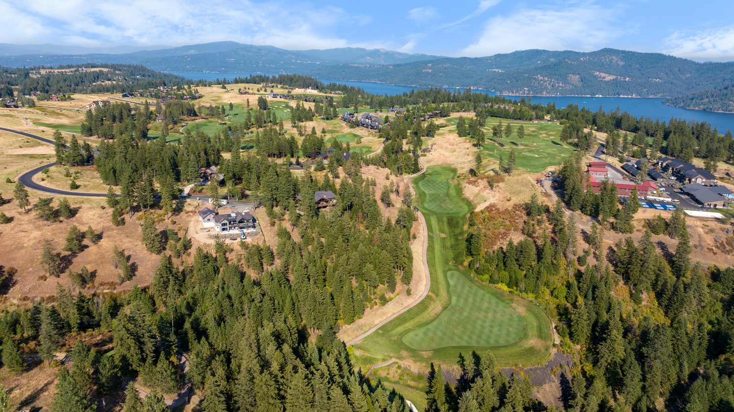 Black Rock golf course on the bluff above Lake Coeur d'Alene