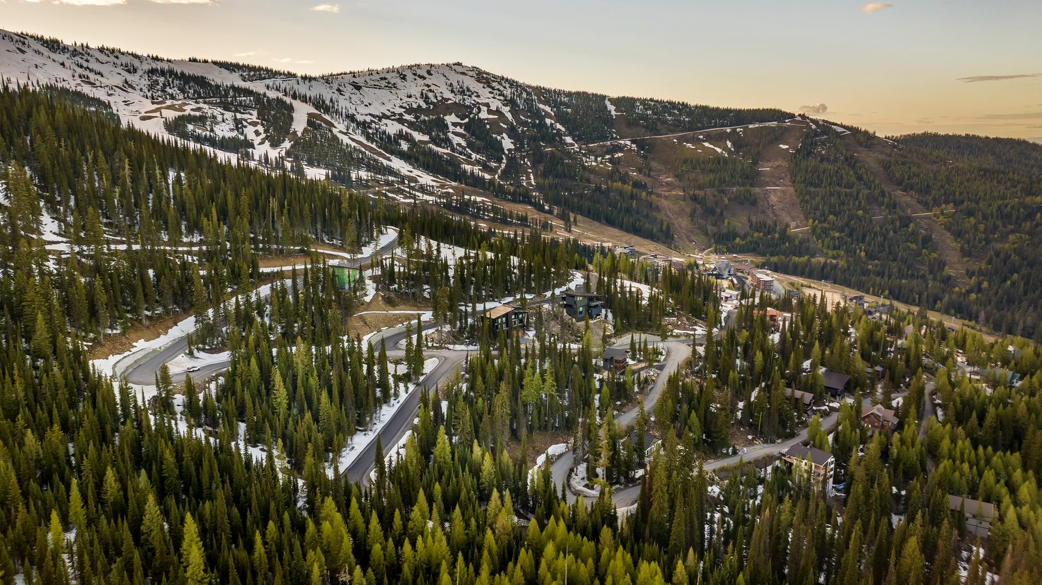 Schweitzer Mountain above Lake Pend Oreille, Sandpoint, Idaho